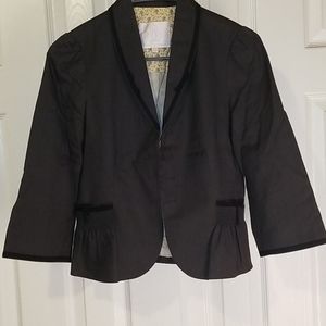 Rebecca Taylor Black Tailored Blazer